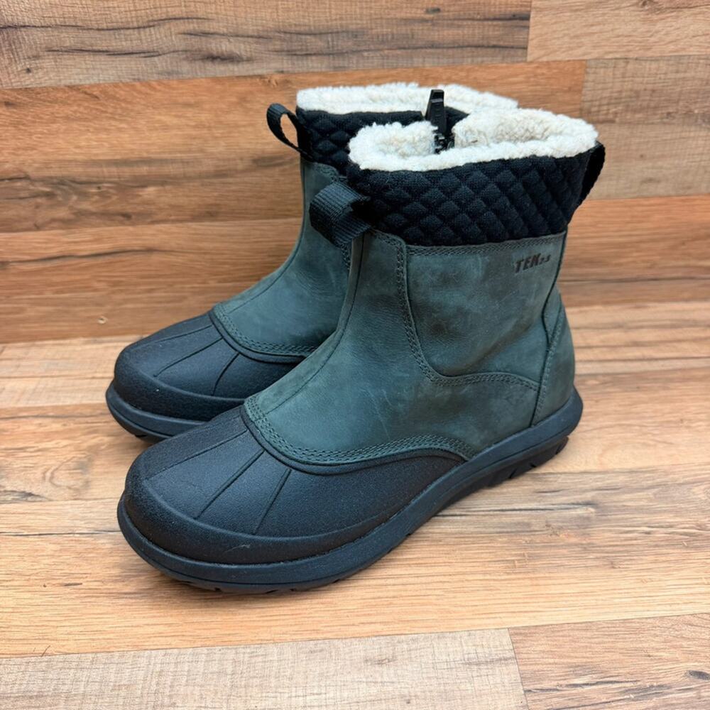LL Bean Women size 7 Storm Chaser Tek 2.5 Gray Waterproof Zip Ankle Boots
